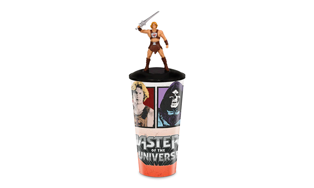 Masters of The Universe Cup with He-Man Topper Lid