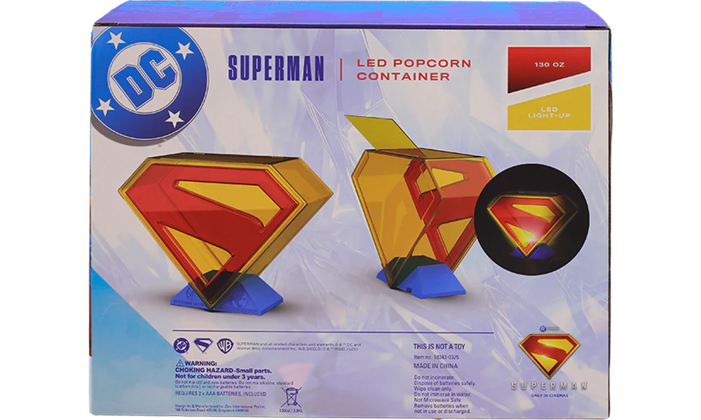 Superman LED Popcorn Container - Image 3