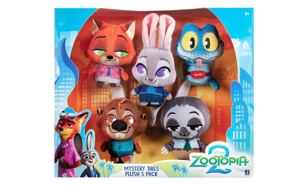 Zootopia Tiny Tails Mini Plush 5 Pack
