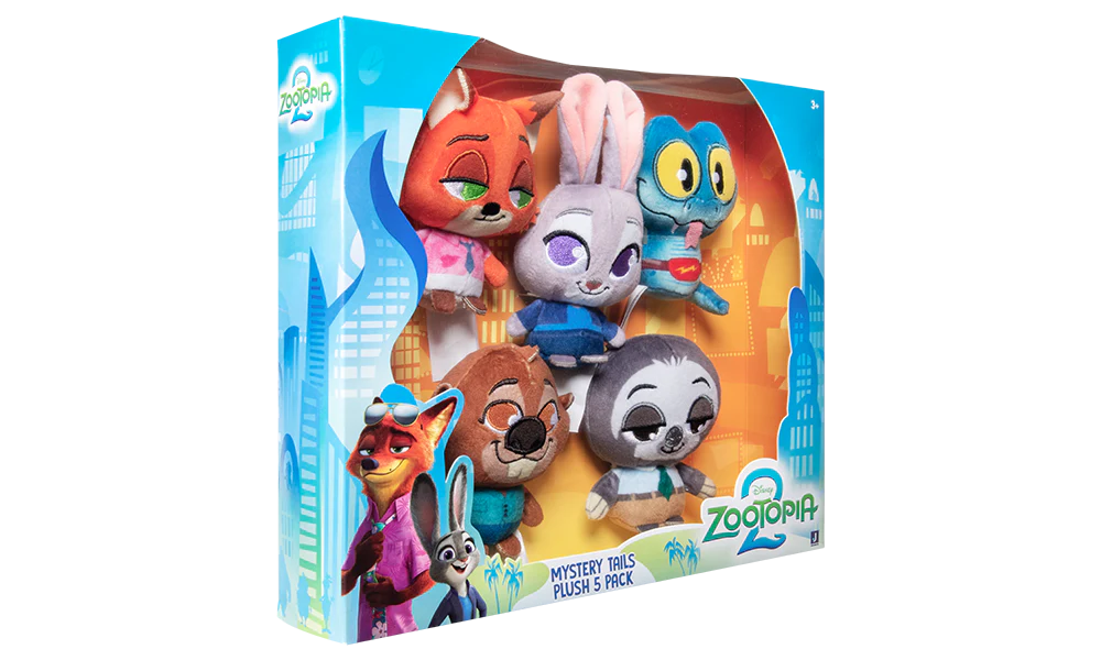 Zootopia Tiny Tails Mini Plush 5 Pack - Image 2