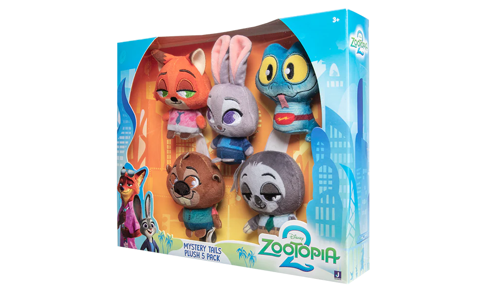 Zootopia Tiny Tails Mini Plush 5 Pack - Image 3
