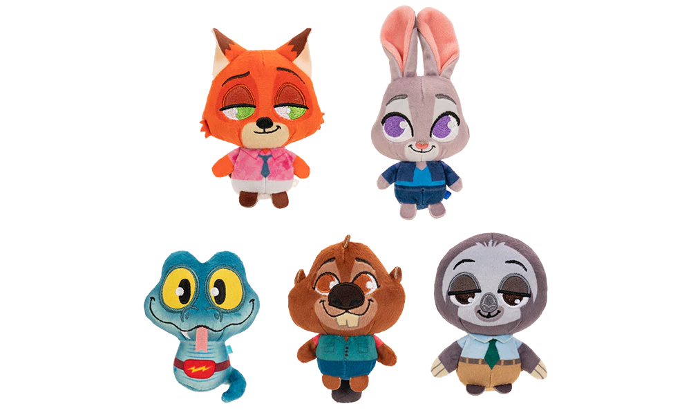Zootopia Tiny Tails Mini Plush 5 Pack - Image 4